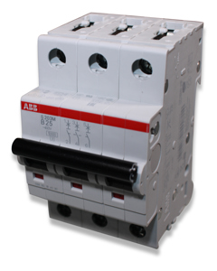 Circuit breaker S203M 3-pole B25A 10KA